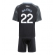 Aston Villa Ian Maatsen #22 Bortedraktsett Barn 2025-26 Kortermet (+ Korte bukser)